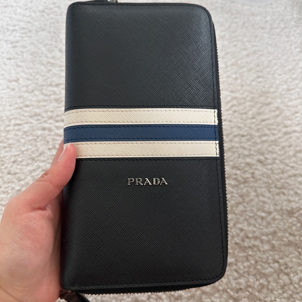 prada long wallet